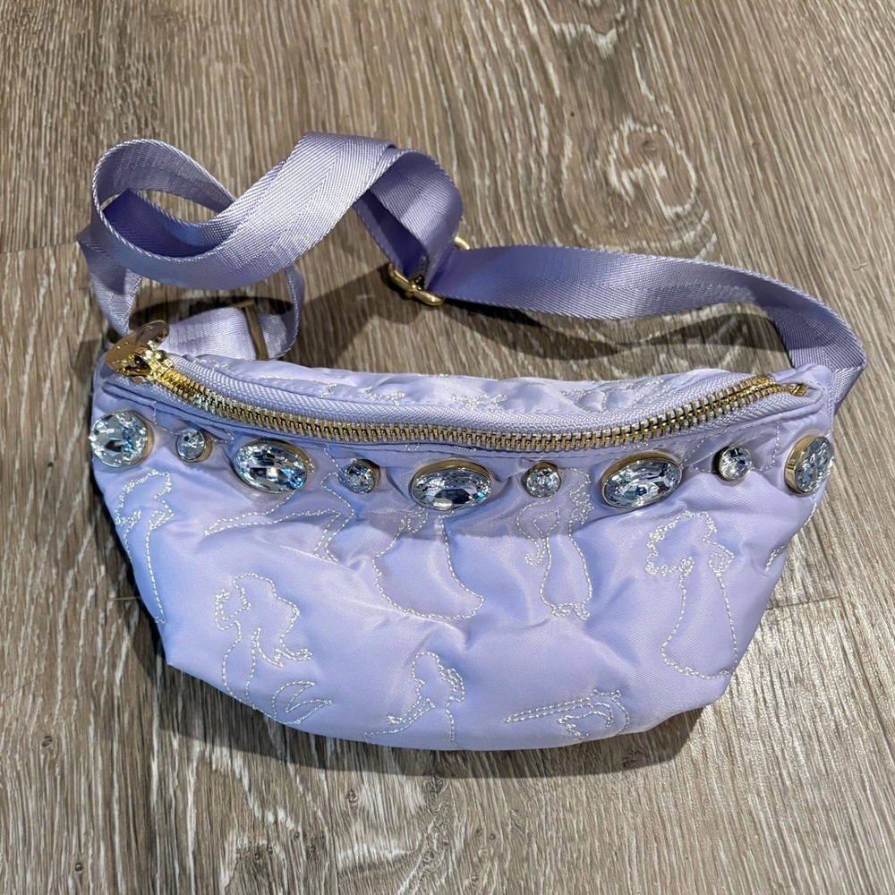 Stoney Clover Lane Disney Purple Princess jeweled Belt Bag